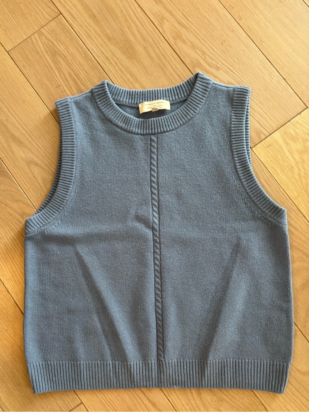 Sézane Women’s Sleeveless Knit Sweater Vest - Blue